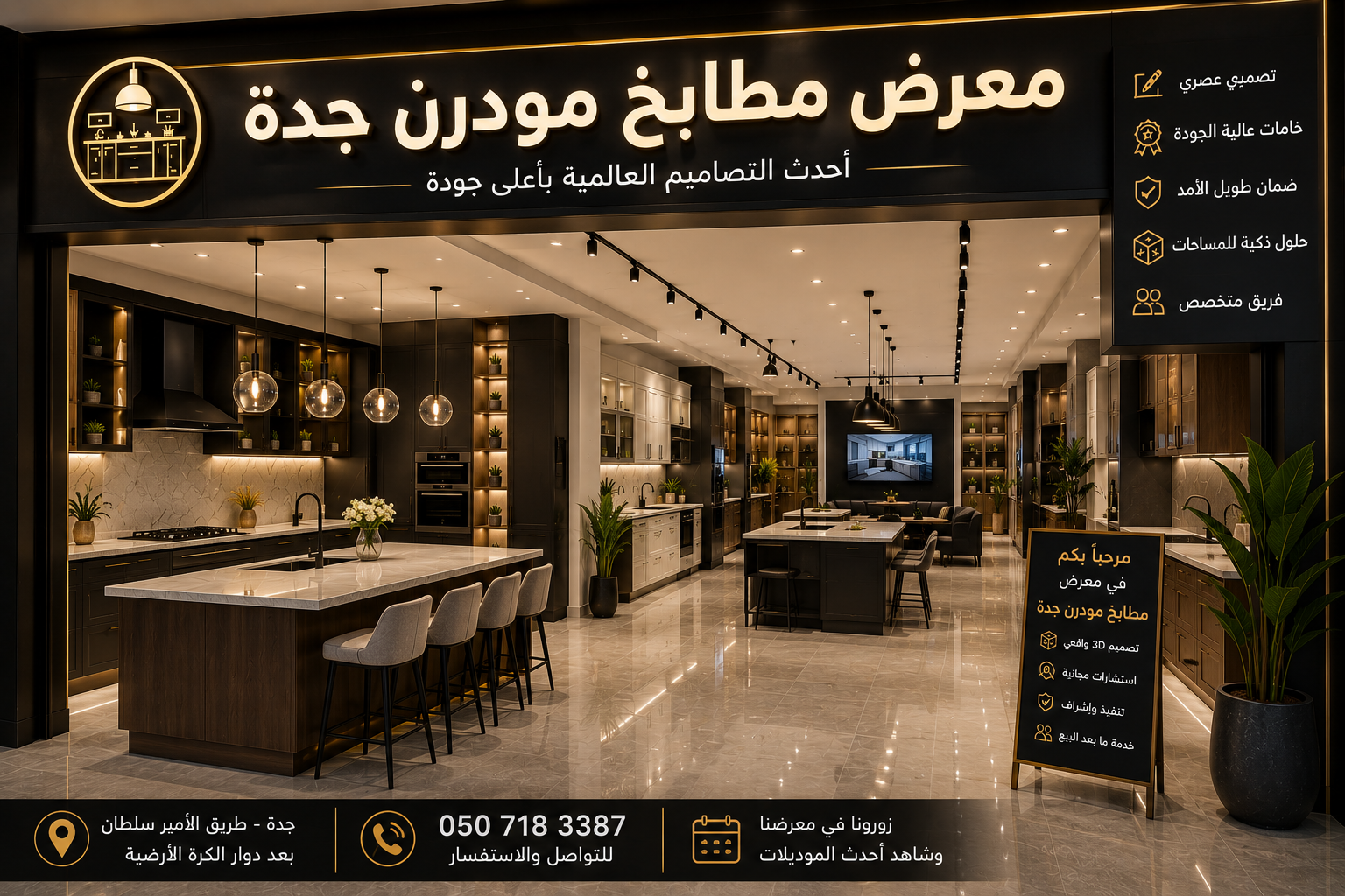 معرض مطابخ مودرن جدة يعرض أحدث التصاميم العصرية من حنين للمطابخ
